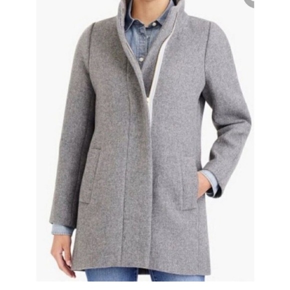 Jcrew Gray Women's Wool Coat - Picture 2 of 2